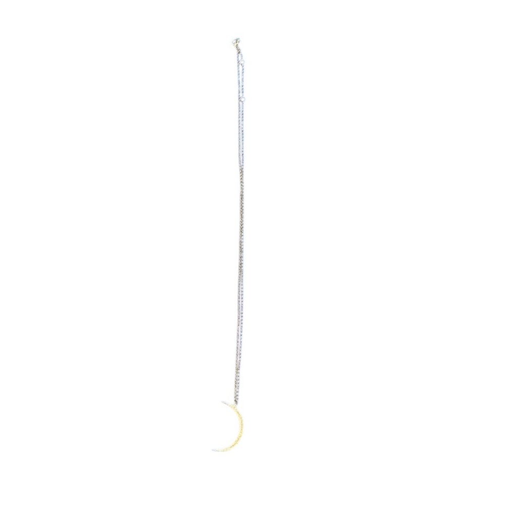 Silver Moon Chain Necklace